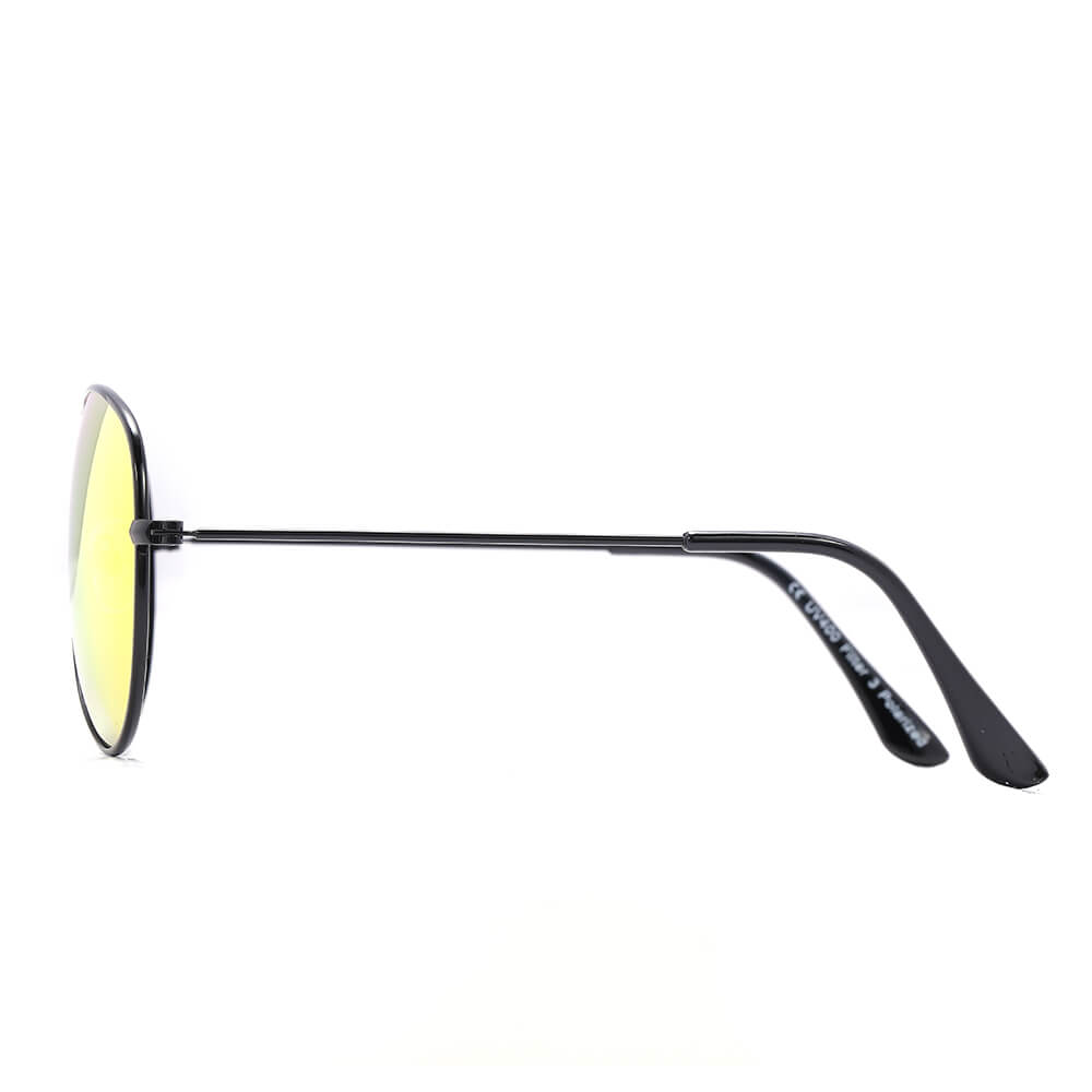 P-010 POLAREX Sonnenbrille polarisierte Pilotenbrille schwarz