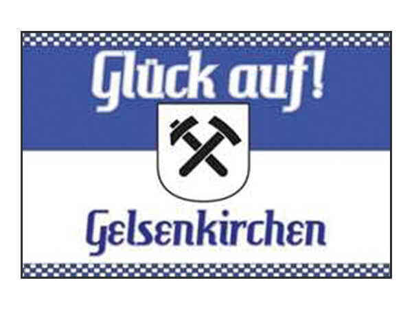 FL-ge03 Flagge 150x90 cm Gelsenkirchen "Glück auf"