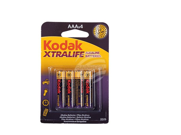96-2102 Alkaline Micro-Batterie, Kodak Xtralife, AAA, 1,5V, 4 Stück auf Blisterkarte, 8000/PAL