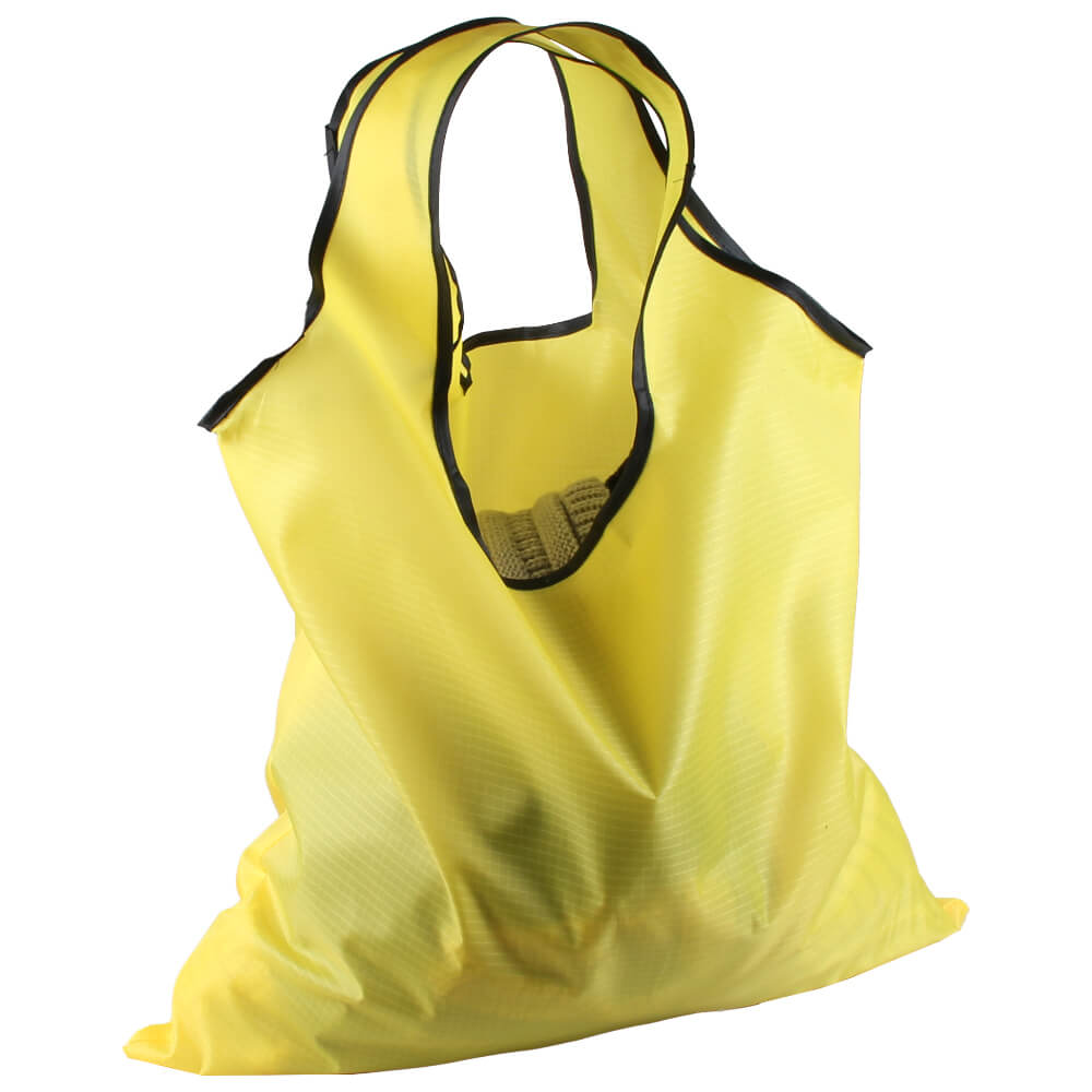WW-02 Faltbare Tasche Tragetasche inkl. Aufbewahrungstasche gelb