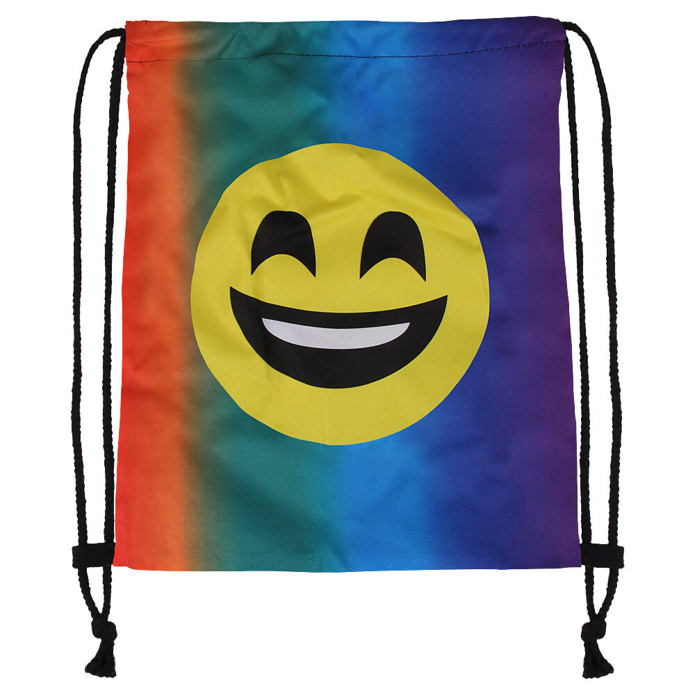 RU-123 Gymbag, Gymsac Design: Emoticon lacht Farbe: multicolor