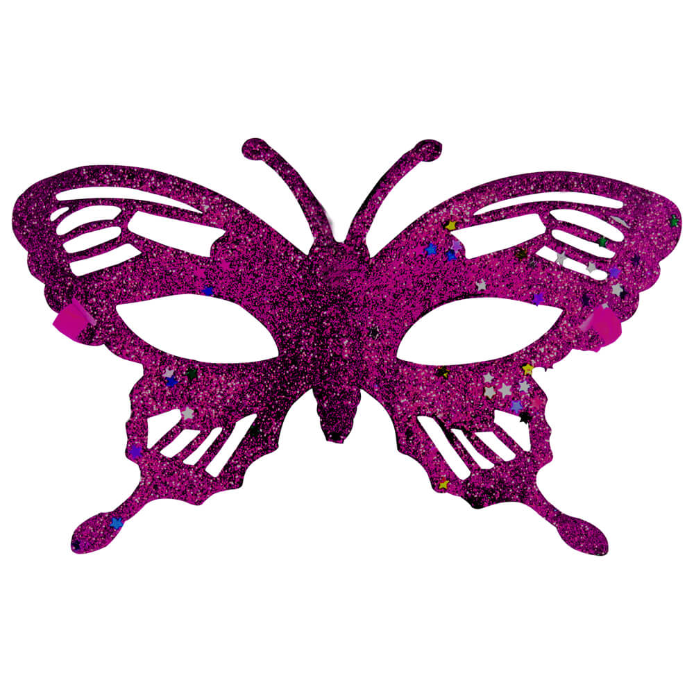 MAS-mix16 Maske Masken Karneval Fasching Schmetterling fuchsia