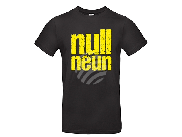 Shirt-do70 Dortmund Shirt Größe S-XXL schwarz Schriftzug "Null Neun"