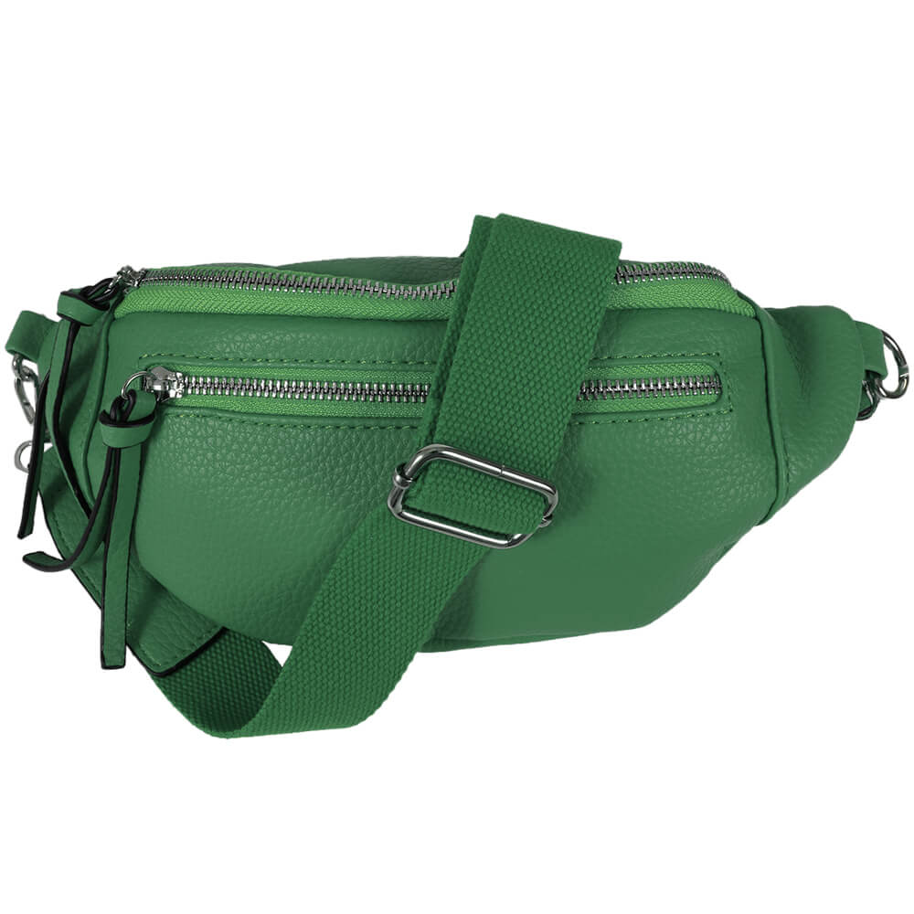 GT-421 Brusttasche Schultertasche Umhängetasche Crossbody Bag Sling Bag Gürteltasche Hipbag Bauchtasche, Bum Bag  Tasche grün Riemen grün
