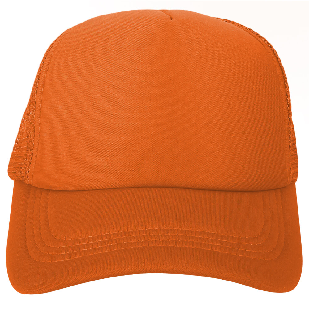 CAP-406 Farmer Trucker Meshcap Baseballcap Basecap Sportcap Cap Kappe Laufkappe Sportkappe Farbe orange