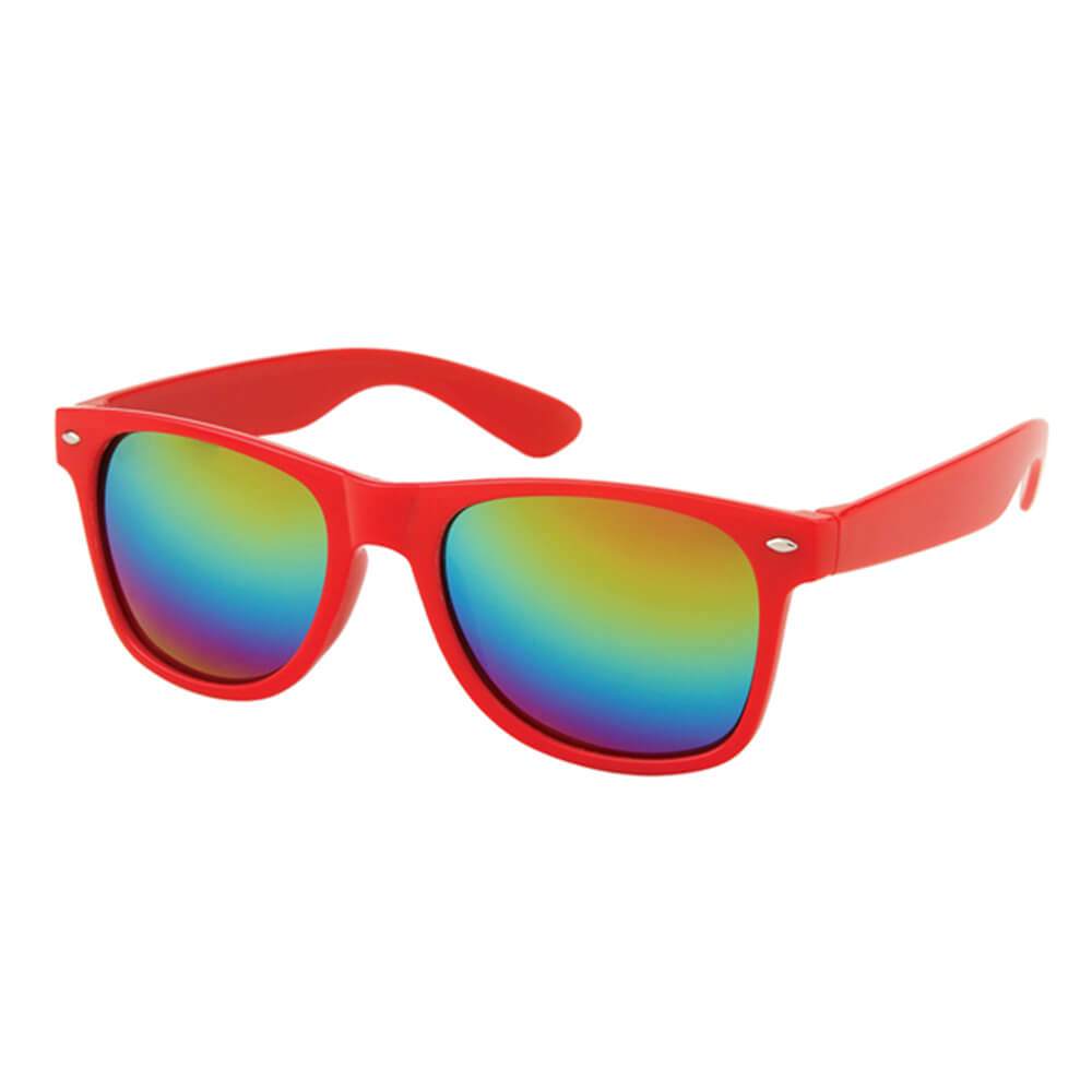 V-1003 VIPER Damen und Herren Sonnenbrille Form: Vintage Retro Farbe: rot und weiß Sortierung