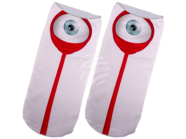SO-32 Motiv Socken Design:Auge Farbe: rot, blau