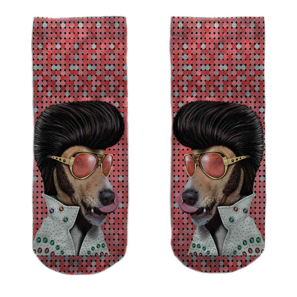 SO-L118  Motiv Socken Elvis Hund multicolor ca. 37 - 40
