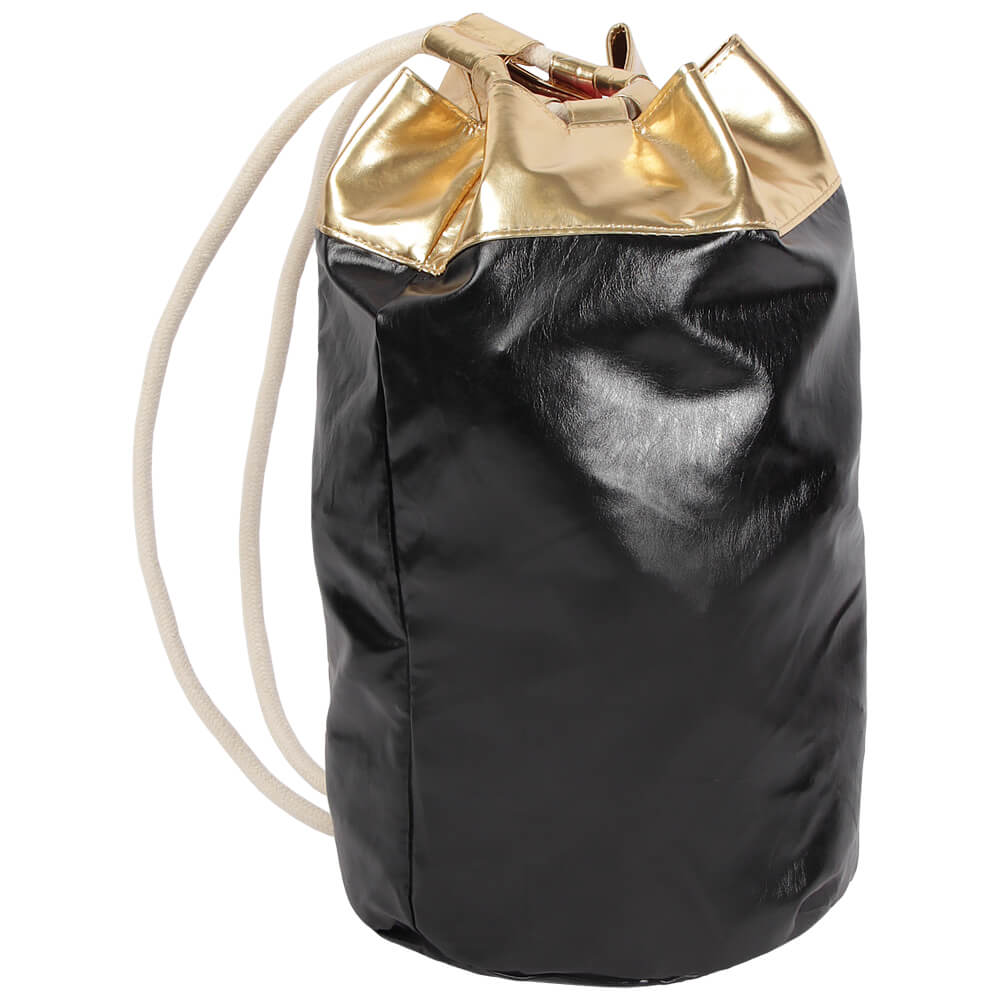 RU-M30 Rucksack Backpack schwarz gold glänzend Durchmesser ca. 25 cm
